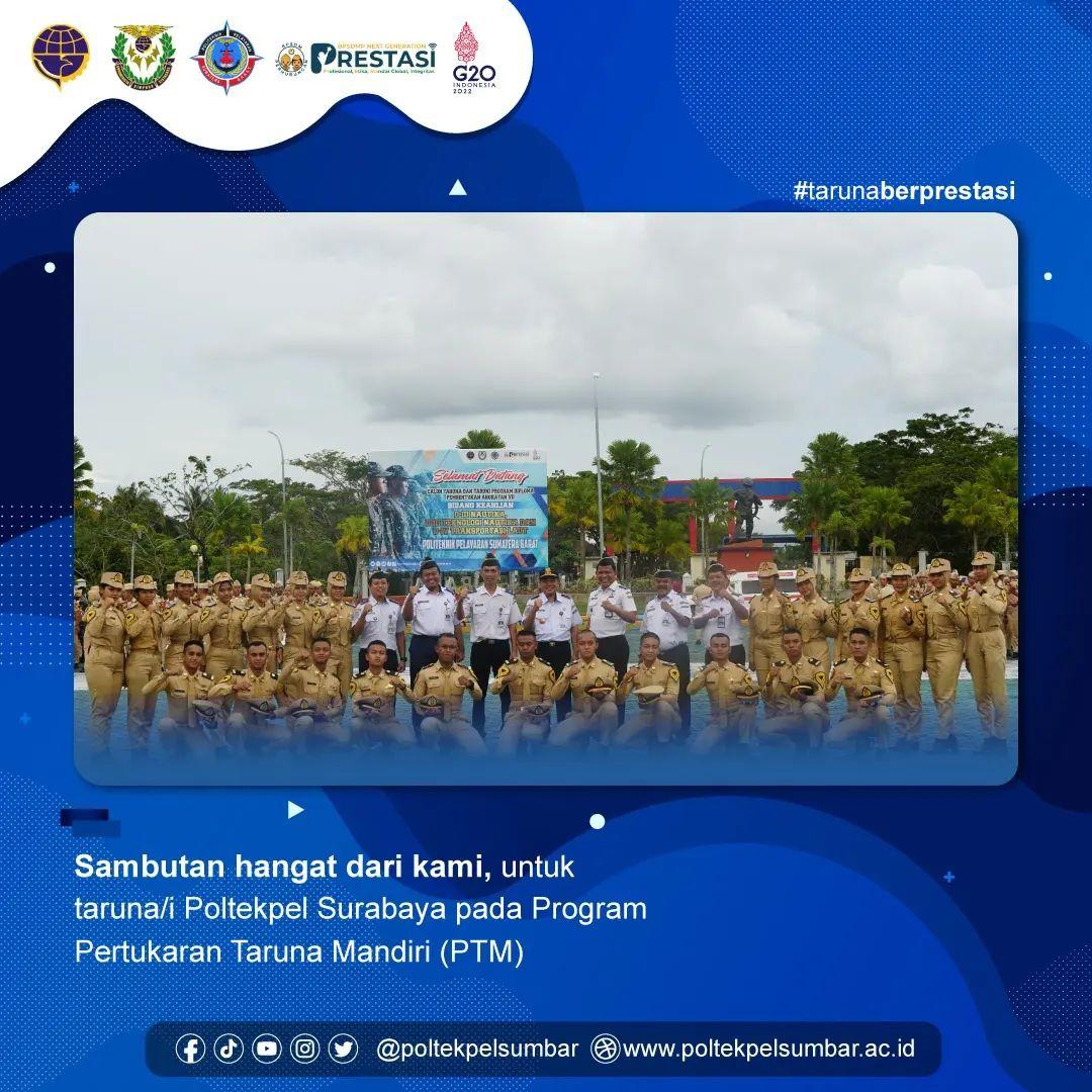 POLTEKPEL SUMBAR SAMBUT KEDATANGAN 25 TARUNA POLTEKPEL SURABAYA