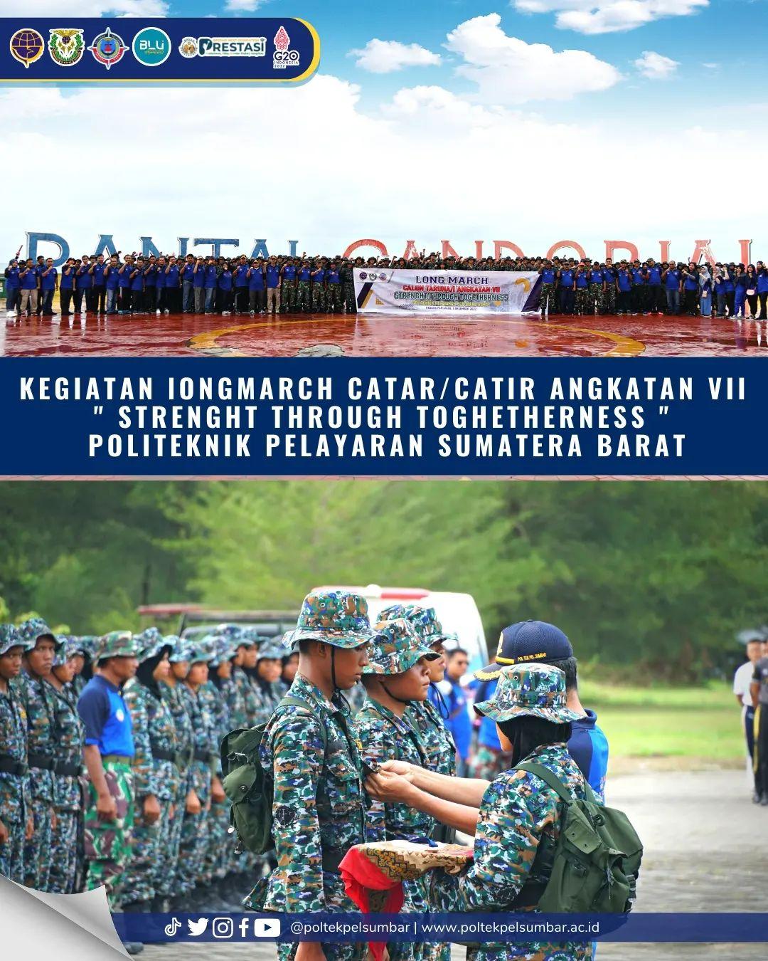 POLTEKPEL SUMBAR ADAKAN KEGIATAN LONG MARCH UNTUK TARUNA/I ANGKATAN VII