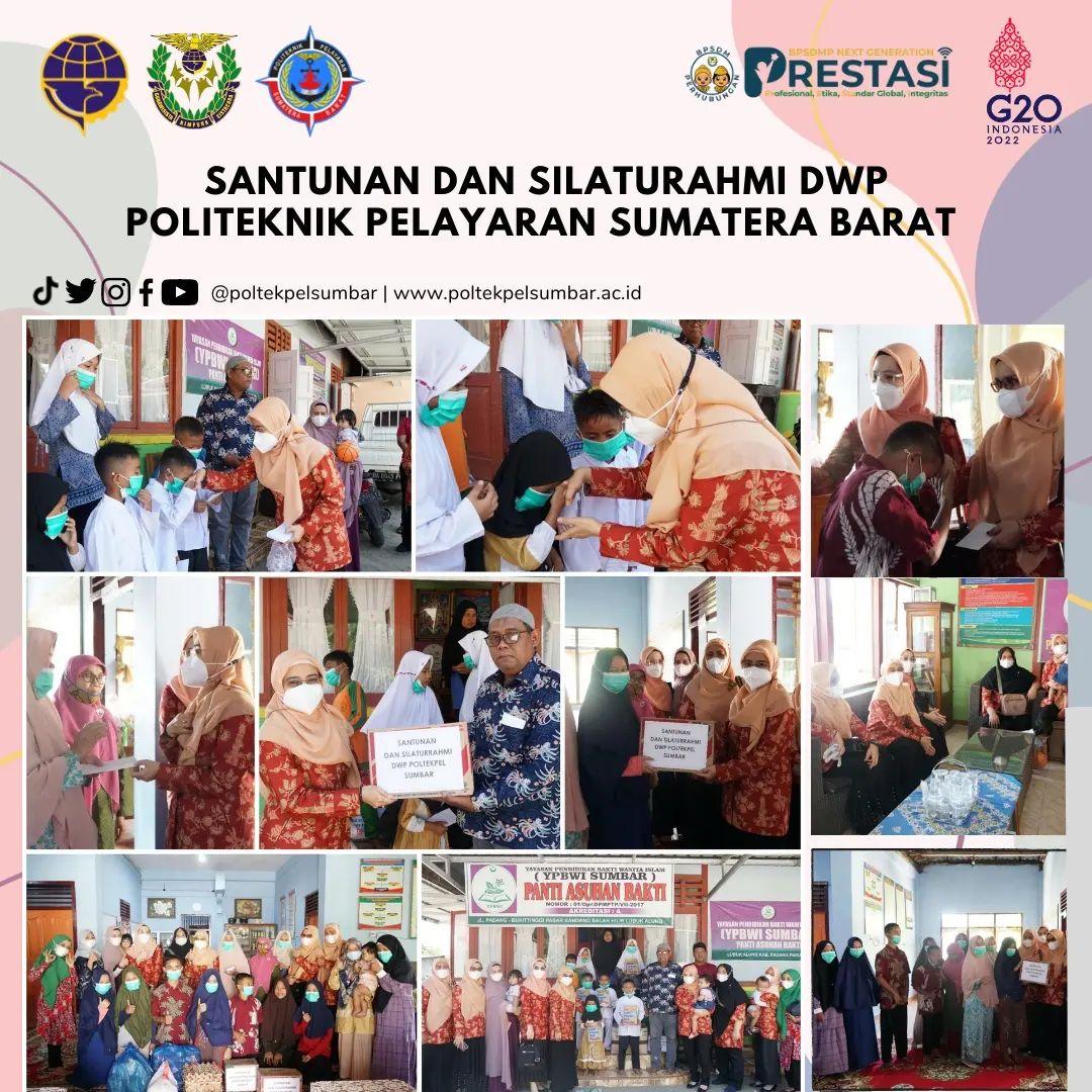 JELANG RAMADHAN, DHARMAWANITA POLTEKPEL SUMBAR KUNJUNGI PANTI ASUHAN