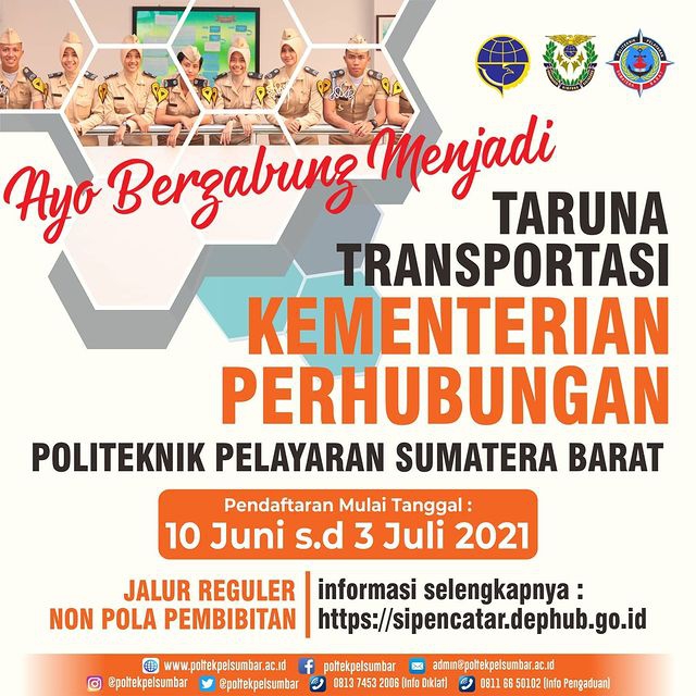 PEMBUKAAN PENDAFTARAN SIPENCATAR POLTEKPEL SUMBAR JALUR REGULER NON POLA PEMBIBITAN TAHUN 2021