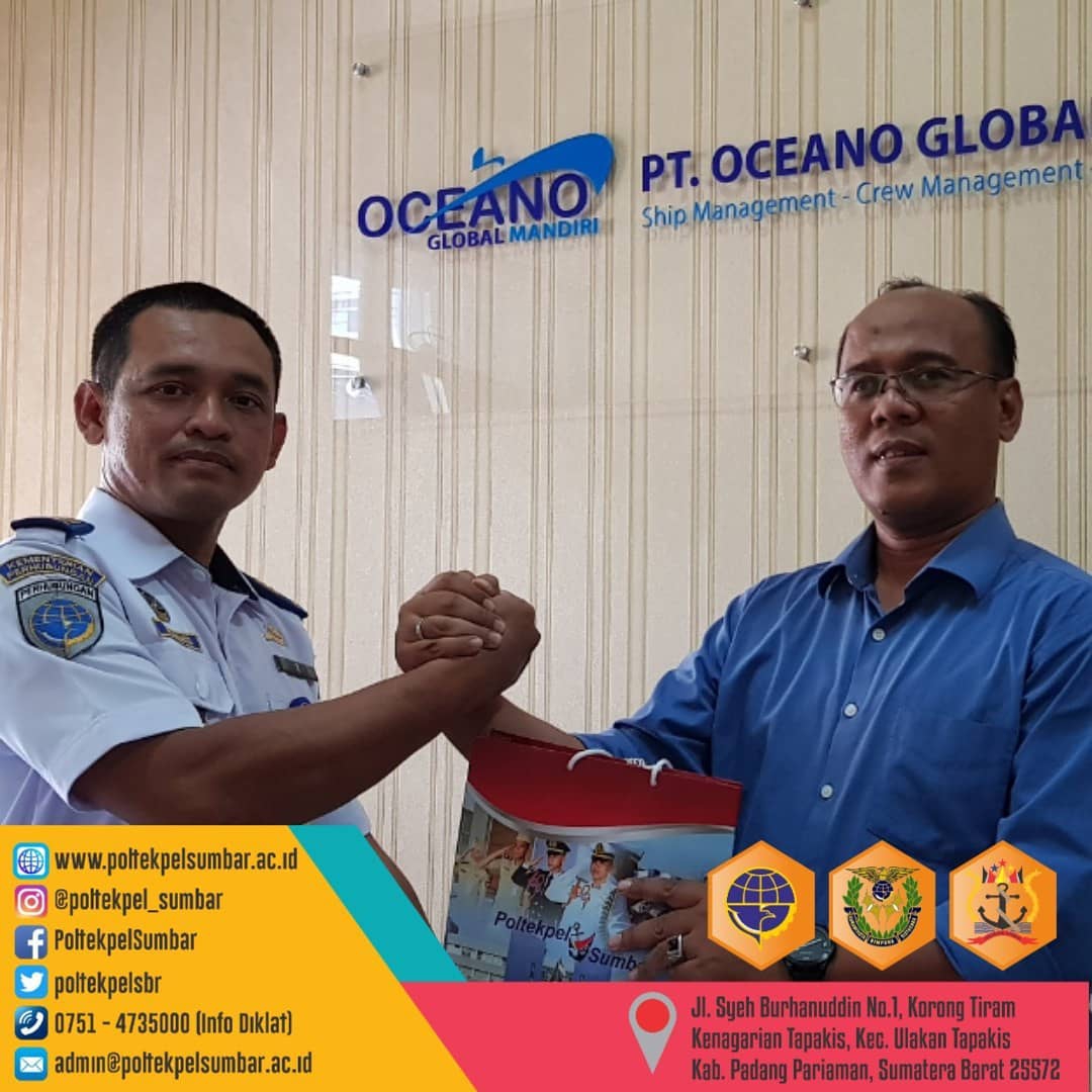 POLTEKPEL SUMBAR ADAKAN KUNJUNGAN KE PT. OCEANO & PT. KORIN GLOBAL MANDIRI