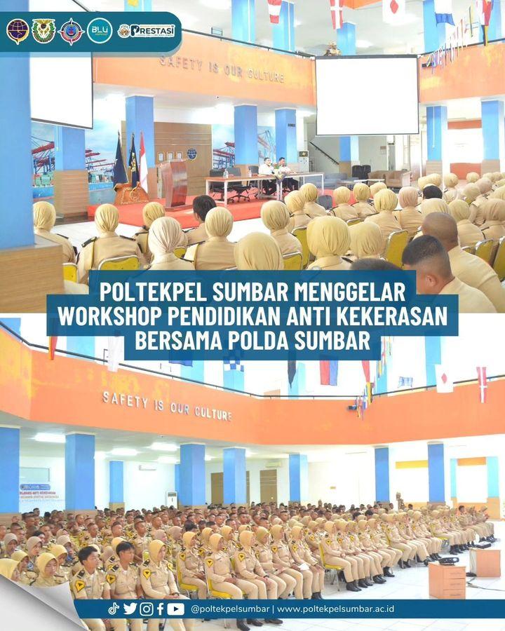 POLTEKPEL SUMBAR MENGGELAR WORKSHOP PENDIDIKAN ANTI KEKERASAN BERSAMA POLDA SUMBAR