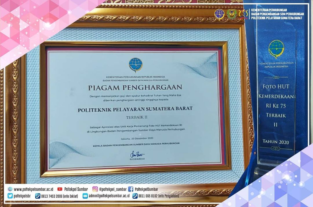 POLTEKPEL SUMBAR JUARA TERBAIK II LOMBA FOTO HUT RI KE-75