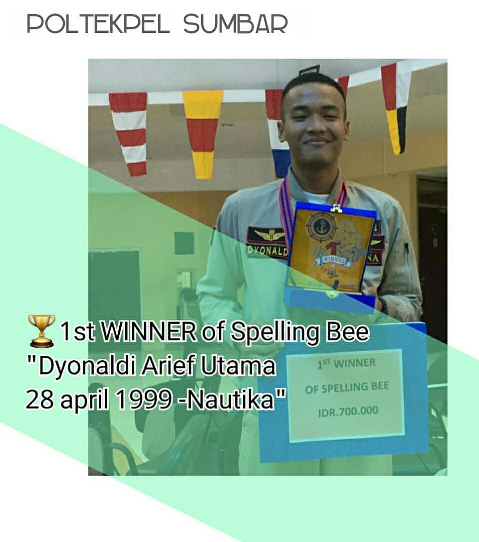 TARUNA POLTEKPEL SUMBAR JUARA 1 SPELLING BEE NASIONAL