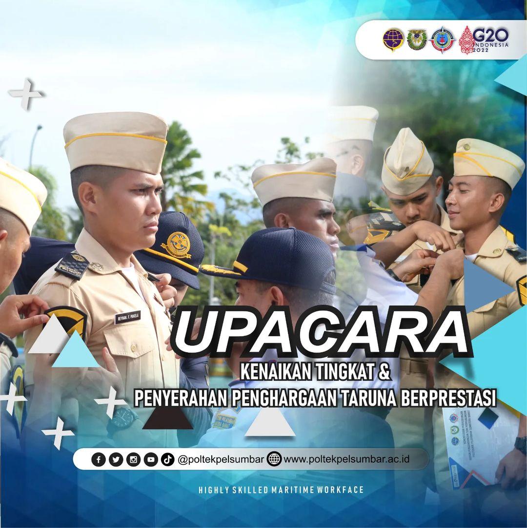 DIREKTUR POLTEKPEL SUMBAR PIMPIN UPACARA KENAIKAN TINGKAT TARUNA/I