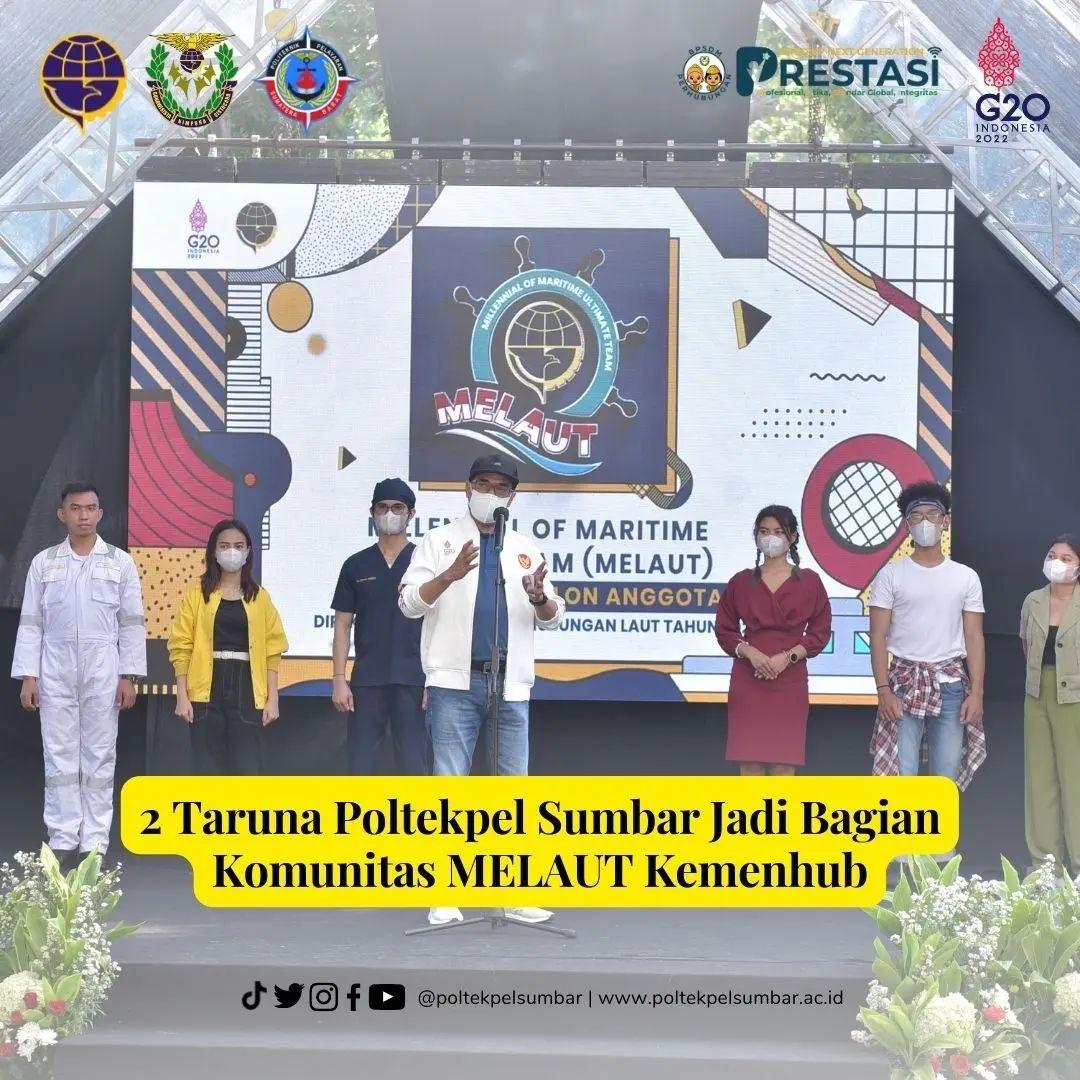 2 TARUNA POLTEKPEL SUMBAR JADI BAGIAN DARI KOMUNITAS MELAUT KEMENHUB