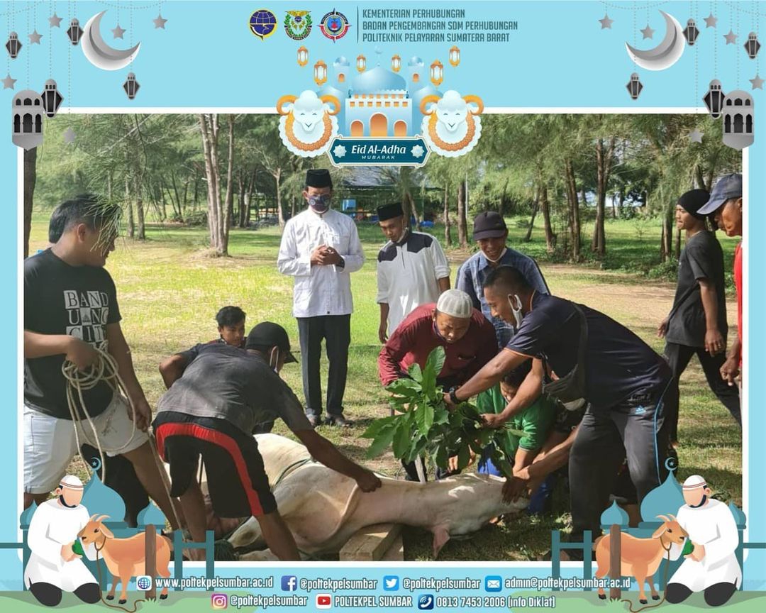 PELAKSANAAN QURBAN IDUL ADHA DI MESJID UKHUWAH POLTEKPEL SUMBAR