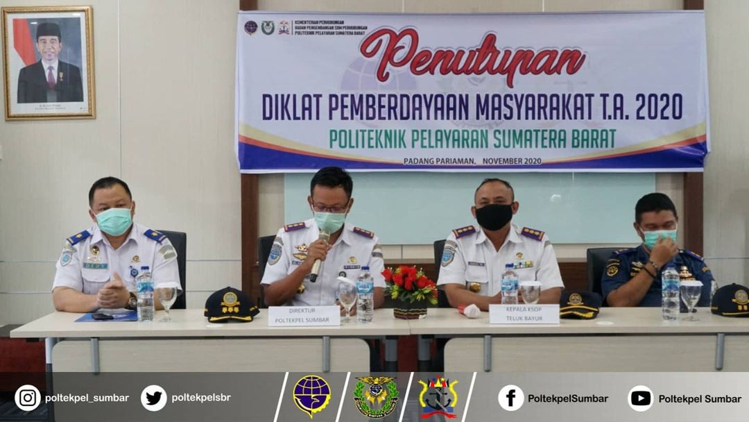 POLTEKPEL SUMBAR GELAR PENUTUPAN DIKLAT PEMBERDAYAAN MASYARAKAT (DPM) 2020